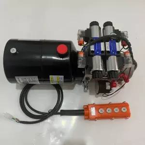 소형 유압 파워팩 유닛 12V 강판 모터 자키 펌프 단상 실린더 800W