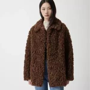 [롯데백화점]쥬크 부클 페이크퍼 하프코트Z254PSF656