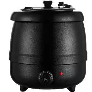 스프 차핑디쉬 매트 중탕기 (10L) 보온기 워머기 식당 죽 뷔페 빈티지 블랙