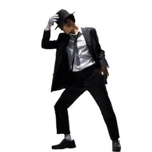 마이클잭슨 무대의상 복장 공연 남자 졸사 검은색 파티공연 턱시도 비즈 댄스 장갑 무대