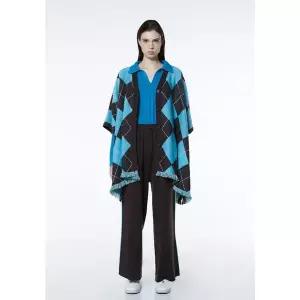 [제시뉴욕]체크망토니트MDA5NRKG5610_KG