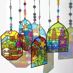 다문화 세계 랜드마크 스티커 썬캐쳐 책갈피 모빌 만들기