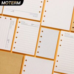 링 바인더 노트북 A5 A6 A7 A8 사이즈 삽입 리필 잎 나선형 일기 플래너 내부 코어 100g 용지