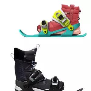 인라인스키 미니 짧은 신발 스노우블레이드 스키 슈즈 스케이트 스키에이