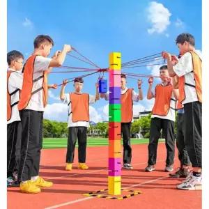 팀빌딩 협동 블록 34인분 조립 쌓기 게임 놀이 레크레이션