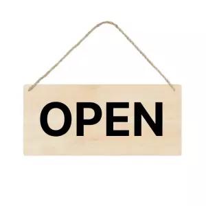 사각 나무문패 DIY 오픈팻말 우드안내판 도어사인 나무문패 명패 나무명패