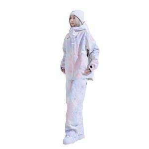 ISEE 미가 여성 스노우 수트 스키 재킷과 바지 세트 방수 스노보드 겨울 스포츠