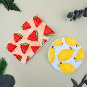 [오늘놀이] 3D 아트캔버스 5개세트(원형/사각/워터브러쉬포함/압축스펀지/부푸는종이/KC인증)