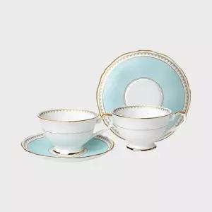 로얄페일블루 커피세트 4p