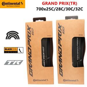 컨티넨탈 그랑프리 TR 로드 자전거 타이어 펑크 방지 튜브리스 700x25C/28C/30C/32C 블랙 칠리