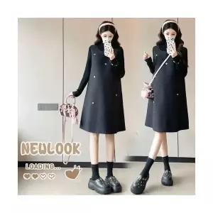 M2 여성 나시 원피스 가을 겨울 빅사이즈 임부복 모직 스커트+니트 JEN4