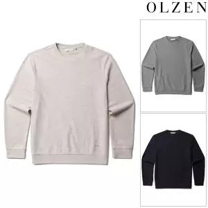 [올젠] 남성 와플 라운드 맨투맨 티셔츠(ZBF3TR1203)