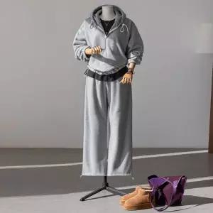 (안나앤플러스) 슬링 반집업 후리스 세트[세트DZ427] 빅사이즈