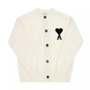 [아미] 가디건 UKC368 018 151 아미 드 꾀흐 빅 하트 로고 인타르시아 남성가디건 여성가디건