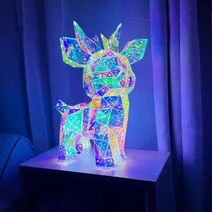 홈투홈 오로라 루돌프 LED 조명 크리스마스 파티 장식 무드등 선물