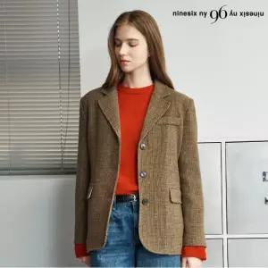 빈티지 울 헤링본 싱글 자켓 (NP4JK016L0)