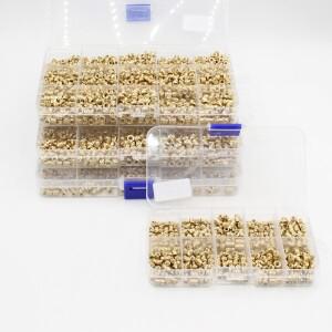 황동 열 너트 인서트 철 팁 핫멜트 널링 내장 주입 구리 삽입 3D 프린터 액세서리 납땜