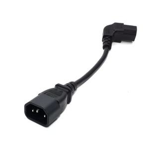IEC 320 C13 암에서 C14 수형 PD 앵글 전원 케이블, 어댑터, 코드 C13-C14 변환 플러그 10A