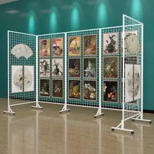 사진전시대 타공판 그림 작품 웨딩 전시대 접이식 진열대