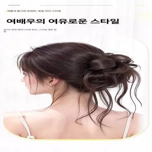 보라트랜드 일체형 꽃봉우리 헤어피스 가발 간편 헤어커버 집게형