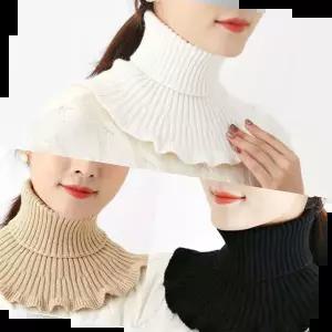 겨울생일선물 니트 목폴라 넥워머 레이스 프릴 방한 여성 목토시