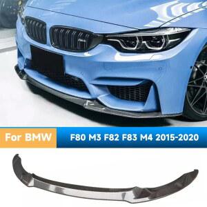 CS 스타일 자동차 앞 범퍼 립 스포일러 스플리터 BMW F80 M3 F82 F83 M4 2015- 바디 키트 프론트 셔블 액세서리