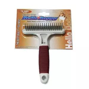 강아지 목욕 브러시 이중빗 반려견 털 정리 빗