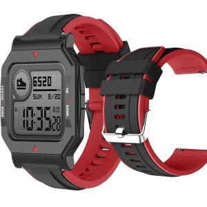 Xiaomi Huami Neo 손목 팔찌 교체 남성용 스포츠 벨트 소프트 실리콘 루프 용 Amazfit 위장 스트랩 시계 밴