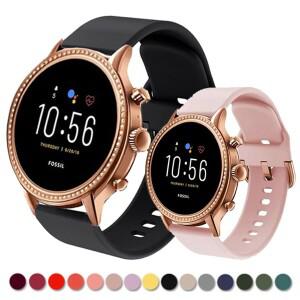 화석 여성용 Gen 6 용 실리콘 스트랩 4 벤처 HR Charter 42mm 스마트 시계 밴드 팔찌