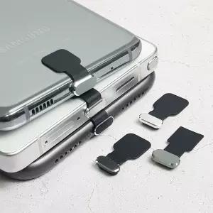 부착식 핸드폰 C타입마개 충전 단자 먼지 마개 보호캡 iyr6+4tsB