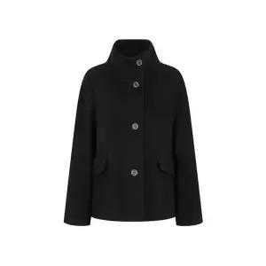 [JJ지고트](의정부점)루즈핏 울 하이넥 하프 코트 (GPAA0CT101)