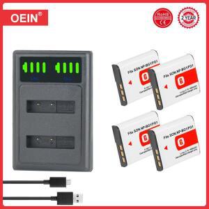 소니 사이버 샷 DSC-W100 NP FG1 Npbg1 용 NP-BG1 배터리 4 개