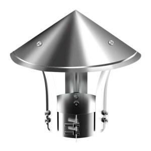 연통 굴뚝 삿갓 화목 레인캡 스테인리스 방지 가스배출 파이프 댐퍼 방수 부자재 빗물막이