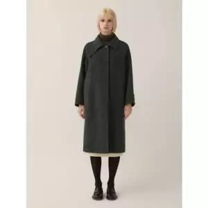 [갤러리아] [겨울] 해링본 싱글 핸드메이드 맥코트