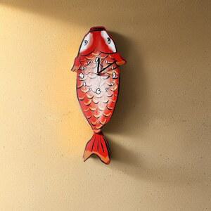 특이한벽시계 물고기 초밥 횟집 원형 특이한 이자카야 림핑앤스무디 거실 진자 도데카