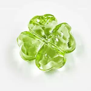 네잎클로버 비즈 diy 공예 재료 스트랩 키링 목걸이 팔찌 만들기 구슬  20개