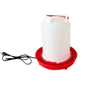 얼지않는 닭물통 가열 물통 급수기 농장 6개 5 1 겨울 닭주전자2근 모이통 6L 병아리