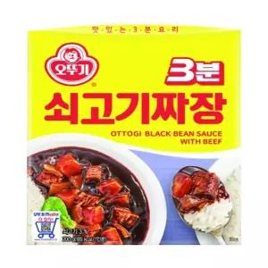 오뚜기 3분 쇠고기짜장 200gx12개
