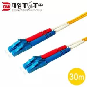 (대원TMT) 티엠티 OM1 광 점퍼코드 LC-LC-2C 싱글 30M 국산 (DW-LLS-30M)케이블 네트워크 PC 장거리통신 패