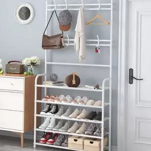 드레스 룸 행거 공간활용 슬림 조립식 시스템 행거 옷걸이 선반 수납 모자걸이 수납장 신발장 정리대