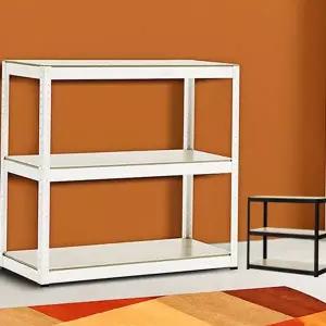 무볼트 조립 선반 다용도 경량렉 3단 무볼트 앵글 선반 mdf 수납 공간활용 조립식 도강판 베란다 진열대