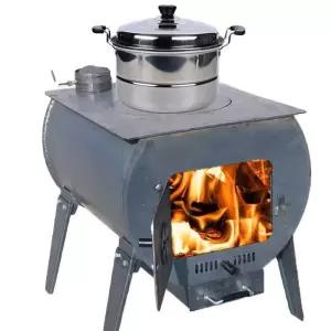 주물 화목난로 가마솥 연통 소각장 농촌 장작 스토브