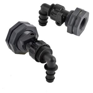 IBC탱크 어댑터PVC 벌크헤드 피팅 PE 파이프 커넥터 빗통 정원 호스 어댑터 시개 키트 물 탱크 갤런 배수