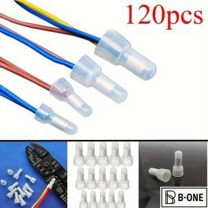 폐쇄 엔드 크림프 캡, AWG 게이지 와이어 커넥터 터미널, 22-16, 16-14, 12-10, 120 개