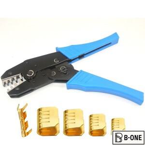 비절연 터미널 크림퍼 0.5-10mm U자형 구리 와이어 압착 펜치 DJ454 커넥터 케이블 러그 도구