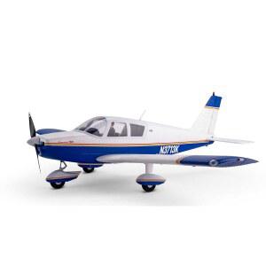 E-flite RC 비행기 체로키 130만 블루 BNF 베이직 AS3X 및 세이프 셀렉트 EFL05450