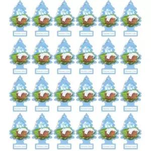 Little Trees 판지 걸이식 자동차, 가정 및 사무실 공기 청정제, 여름 리넨 24개 팩 249716