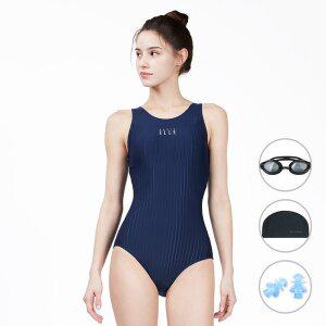 4종세트 베이직엘르 여성인 실내수영복 강습용 삼각 U백 BEF-Q150N