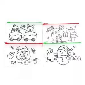 133A,E11] 1000 크리스마스 팬시피아 DIY 필통 파우치 (12개세트)