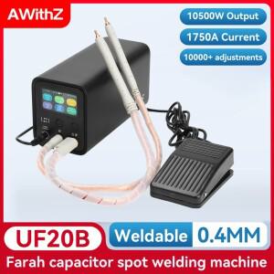 AWithZ UF20B 1750A 패러드 커패시터 니켈 스폿 용접기 AC110~240V 99단계 조절  용접용 0.4MM 10.5KW